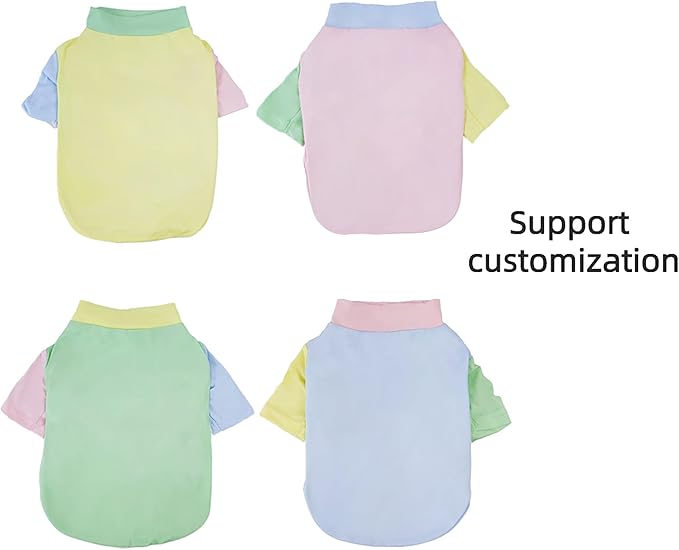 Custom Dog Shirt,Personalized Pet Apparel with Name Text Photo Image,Lightweight Breathable Puppy Kitten Cotton Vest for Small Medium Large Dogs Cats,Puppy Gift (Dopamine Pink, Small)