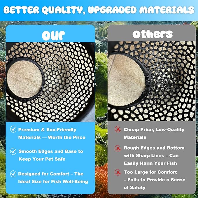 Floating Betta Hide & Shrimp Cave β 3D Printed Aquarium Decor, Multi-Functional Hammock, Feeding Ring & Safe Resting Spot for Betta, Shrimp & Small Fish (PLA, Eco-Safe)