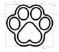 Dog Cooling Mat Self Coolings Foldable Cooling Pad for Dog in Summer Coolings Mat for Dogs and Cats Machine Washable (Dog Paw, Large-36 L x 32" W)