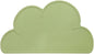 Love Dream Silicone Pet Feeding Food Mat with Raised Edge, Anti-Slip Waterproof Pet Bowl Mat Placemat for Dog and Cat (Light Green)