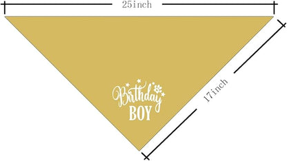 Birthday Boy Dog Bandanas, Dog Birthday Bandana, Birthday Bandana for Small Medium Dog, Pet Accessories for Dog, Happy Birthday Dog Bandana for Boys, Pet Scarf (B17)