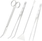 LILYS PET Stainless Steel Aquarium Tank Aquatic Plant Tools Sets (4 in 1)