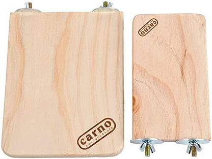 Litewoo Bird Wood Perch Platform Stand Shelf for Birds Budgie Parakeet Cockatiel Conure Cockatoo（Small）