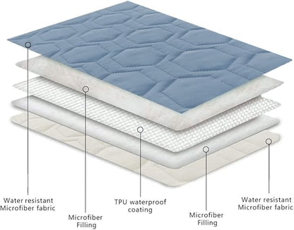 Waterproof and Anti-Slip Dog Bed Cover and Pet Blanket Sofa Pet Bed Mat car Incontinence Mattress Protectors Furniture Couch Cover for Most Cats Dogs, Pets（40x50-Stoneblue）