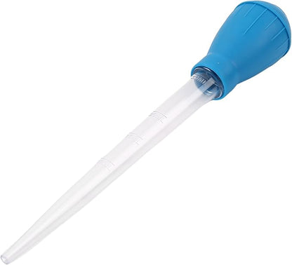 2Pcs Manual Fish Tank Cleaning Tools,30ml Aquarium Water Changer,21 Inches Multifunction Siphon Dropper for Fish Bowl Waste Remover,Aquarium Bottom Gravel Waste Clean,Coral Feeder(Blue)