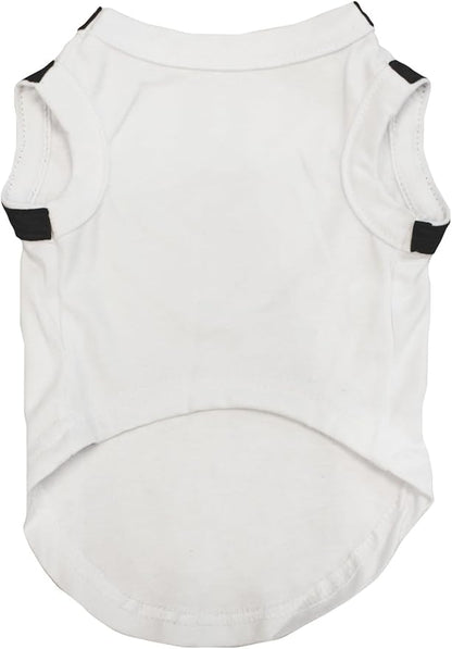 Petitebella Bling Happy New Year Puppy Dog Shirt (White/Black, Small)