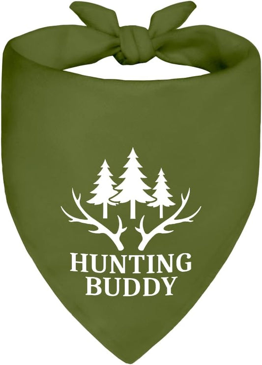 Funny Outdoor Dog Bandana, Puppy Scarf Photo Prop for Outdoor Adventure Hiking Camping Mountain, Gifts for Ranger (Antler)