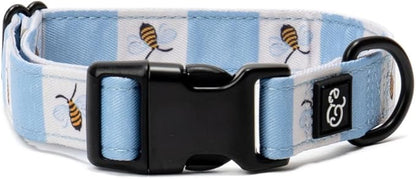 Lucy & Co. Bumbling Around Dog Collar, Adjustable Durable Dog Collar with Cute Print, Medium