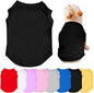 Custom Dog Shirt with Photo Name Logo Personalized Summer Breathable Cloth for Small Medium Large Pet Dogs Puppy Cats, 1 PC Blank Black, M