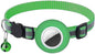 Tracker-Ready Breakaway Cat Collar (No Tracker Included) - Detachable GPS Holder + Safety Bell - Adjustable Reflective Collar with Quick-Release Buckle - for AirTag/Tile Compatible (Light Green)