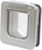 Cat Mate Elite Microchip Cat Flap with Digital Timer & LCD Display (355) - for Small to Average Sized Cats, Easy Installation in UPVC Doors, Glass, and Wood, White