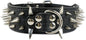 Serijoars Spiked Studded Dog Collar, PU Leather Dog Collar, Adjustable Pet Collars for Medium or Large Breed Pet (S, Black5)