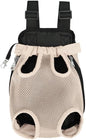 Pet Carrier Backpack - Adjustable Pet Front Cat Dog Carrier Backpack Travel Bag,Legs Out,Easy-Fit for Traveling Hiking Camping for Small Medium Dogs Cats Puppies. (Apricot, Small)