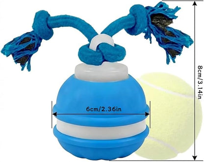 Zealburst Interactive Dog Toy, 360° Smart Automatic Rolling Moving Toy for Bored Dogs & Cats, Self-Moving Pet Toy, 【Orange+Blue】