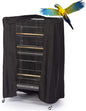Extra Large Bird Cage Cover Breathable Waterproof Material Universal Black-Out Bird Parrot Cover Good Night Birdcage Cover Sleep Helper for Parrots Parakeets Budgies Macaw (34.5x25x47in)