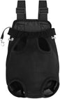 Pet Carrier Backpack - Adjustable Pet Front Cat Dog Carrier Backpack Travel Bag,Legs Out,Easy-Fit for Traveling Hiking Camping for Small Medium Dogs (Black, Large)
