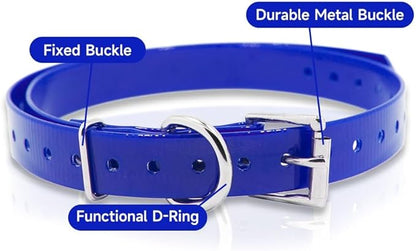 Universal 27 ½” X ¾” Replacement Band Strap for Dog Training Collar - Adjustable Waterproof TPU for Remote E-Collar, Static/Vibration Shock Trainer, Fits Most Bark Control & Obedience Devices
