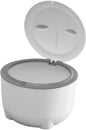 Cat Litter Trash Can with Lid Cat Litter Tray Kitten Potty, Dog Trash Can Cat Trash Bin for Small Animals Pet Accessories, White