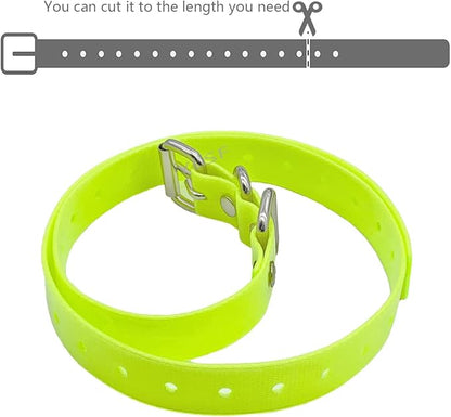 Dog Collar Strap for Most of Electronic Training Shock Collar Receivers-Adjustable Durable Waterproof Odorless 3/4 Inch Collar Replacement for Barking Fence-Pet TPU Collar Strap