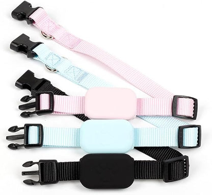 PawsPath GPS Tracker Collar, Unlimited Range Waterproof Pet Cat Dog Anti-Lost Device Smart Locator - Pink, Small