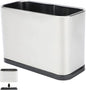 FHTONGE Stainless Steel Cat Litter Scoop Holder, Detachable Metal Cat Scooper Caddy, Universal Kitty Pooper Stand Trash Can Container for Most Pet Poop Shovels, Kitten Waste Scoops Storage Box