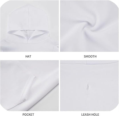 Personalized Dog Hoodie Customized with Name Photo Pet Warm Sweater Hoodie for Medium Large Dogs & Cat Puppy, YellowGreen, L