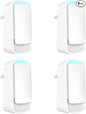 Plug In Air Ionizers - Negative Ion Technology Air Purifier - Quiet Operation Air Freshener for Home, Bedroom, Office, Garage Room - Portable Air Purifiers Odor,Pets Smell - Air Cleaner White (4 Pack）
