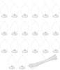 AQUANEAT 20 Pack Suction Cups with 40 Zip Ties for Aquarium Fish Tank Decoration Moss Shrimp Nest