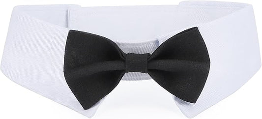 Segarty Dog Bow Tie for Neck Girths 16.5-21.2 in, Adjustable Bowtie Collar for Extra Large Dogs, Dog Neck Tie Tuxedo Comfortable Cotton Boy Pets Grooming Accessories for Wedding Holiday Birthday Party