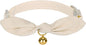 Bunny Ear Cat Collar with Bell and Bow Tie, Breakaway Cute Bowtie Kitten Collars(Cream)