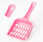 Pink Cat Litter Scoop,Tray with Handle Compact Solid Color Cat Litter Sifter Coffee One Size