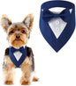 Dog Tuxedo, Formal Dog Wedding Bandana Adjustable Pet Collar with Bow, Small, Medium and Large Wedding Clothing, Birthday Gifts for Dogs