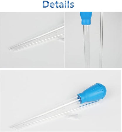 Fish Tank Cleaning Tools, Mini Manual Fish Tank Water Changer Aquarium Dropper,Extendable Fish Tank Cleaning Waste Remover, for Fish Tank(45cm/1Pcs)