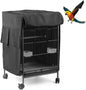 DONGKER Birdcage Cover,Breathable Waterproof Windproof Parrot Cage Cover Shade with Zipper Panel for Parakeet Macaw Lovebird Without Cage(30.3"x18"x18")