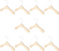 Wooden Dog Clothes Hangers 10pcs 8.66 Inch Sturdy Wear-Resistant Pet Accessory for Small Dog and Cat Clothing Daily Household Use