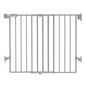 Babelio Baby Gate for Stairs & Doorways, 26-43" W 34" H Extra Tall| No Bottom Bar| Easy Installation| One-Handed Operation| Auto-Close| Hardware Mount (Drill Needed) Safety Dog/Pet Gate Indoor (Grey)