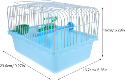 Portable Bird Cage for Travel with Perch Food Box and Water Dispenser Small Bird Carrier for Parrots Lovebirds 9.3X6.6X9.3 Inches