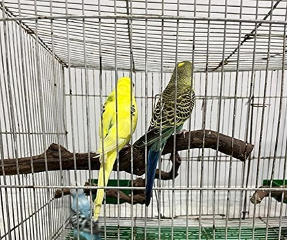 Bird perches Bird Perch Stand Perches for Cages Natural Bird Perch（4-Piece Set） (1)