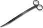 Stainless Steel Aquarium Scissors, Wave Design, Professional Aquaplant Maintenance Tool, Black, 1 Pcs
