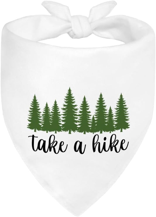 Funny Outdoor Dog Bandana, Puppy Scarf Photo Prop for Outdoor Adventure Hiking Camping Mountain, Gifts for Ranger (Tree)