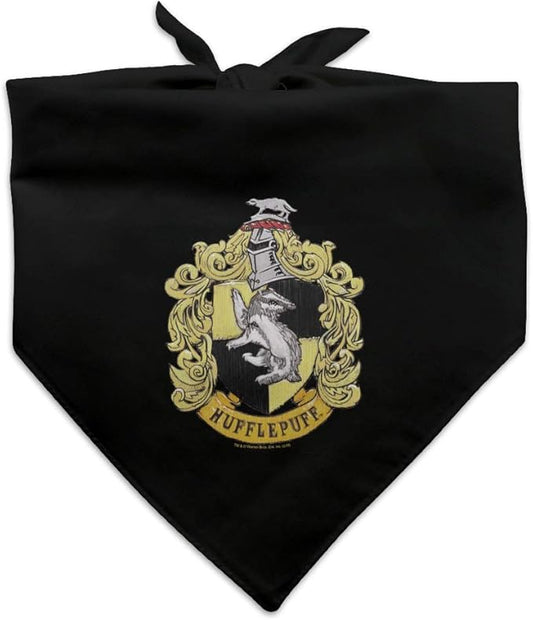GRAPHICS & MORE Harry Potter Hufflepuff Painted Crest Dog Pet Bandana