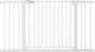 Babelio 36-57" Extra Wide Baby/Dog Gate, Auto Close with Large Walk Thru Door,Safety for Pet, House, Stairs and Doorways, Pressure Mounted for Chlid, White