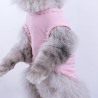 Custom Dog Shirt,Personalized Pet Apparel with Name Text Photo Image,Lightweight Breathable Puppy Kitten Cotton Vest for Small Medium Large Dogs Cats,Puppy Gift (Gray, Medium)