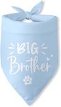 Big Brother Dog Bandana Pregnancy Announcement Gender Reveal Baby Announcement Photo Props Dog Scarf Accessories Blue Pet Bandanas for Large Medium Small Dogs