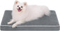 KSIIA Dog Bed for Crate Pad Waterproof for Medium Dogs with Removable Washable Cover, Egg Crate Foam and Non-Slip Bottom, 29x18 Inch, Dark Gray