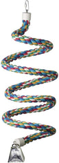 Super Bird Creations - SB326 Large to XL Bungee Bird Toy - Rope Perch for Amazons, African Greys, Cockatoos, Parrots - Colorful Hanging Perch - Enriching Bungee Toy for Large/XL Birds & in Bird Cages