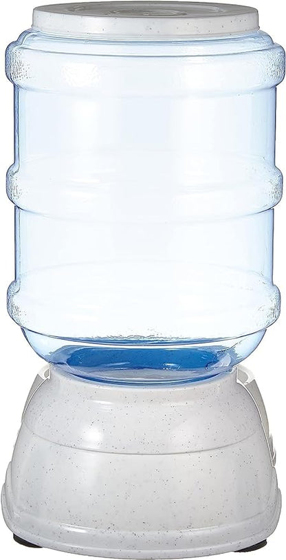 Amazon Basics Gravity Pet Food Feeder for Dogs and Cats,Small,6-Pound Capacity,Gray,(Pack of 4)