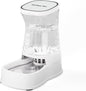 Gardner Pet Automatic Gravity Water Dispenser for Dogs, 1.0Gallon 100% BPA-Free Dog Water Bowl Dispenser, Pet Water Fountain Dispenser with Sponge Filter for Small&Medium Dogs, Cats, Puppies(White)