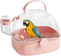 Parrot Carrier - Travel Bird Cage with Water Bottle, Parrot Travel Cage | Breathable Pet Bird Carrying Accessory for Hedgehog Chinchillas Lovebirds Cockatiels Budgies Macaws Parakeet