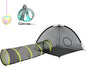 Outdoor Cat Enclosures Indoor, Portable Mesh Tent, Tunnel, Playhouse With Adjustable Harness and Leash for Walking, Colorful Tease Ball for Animals